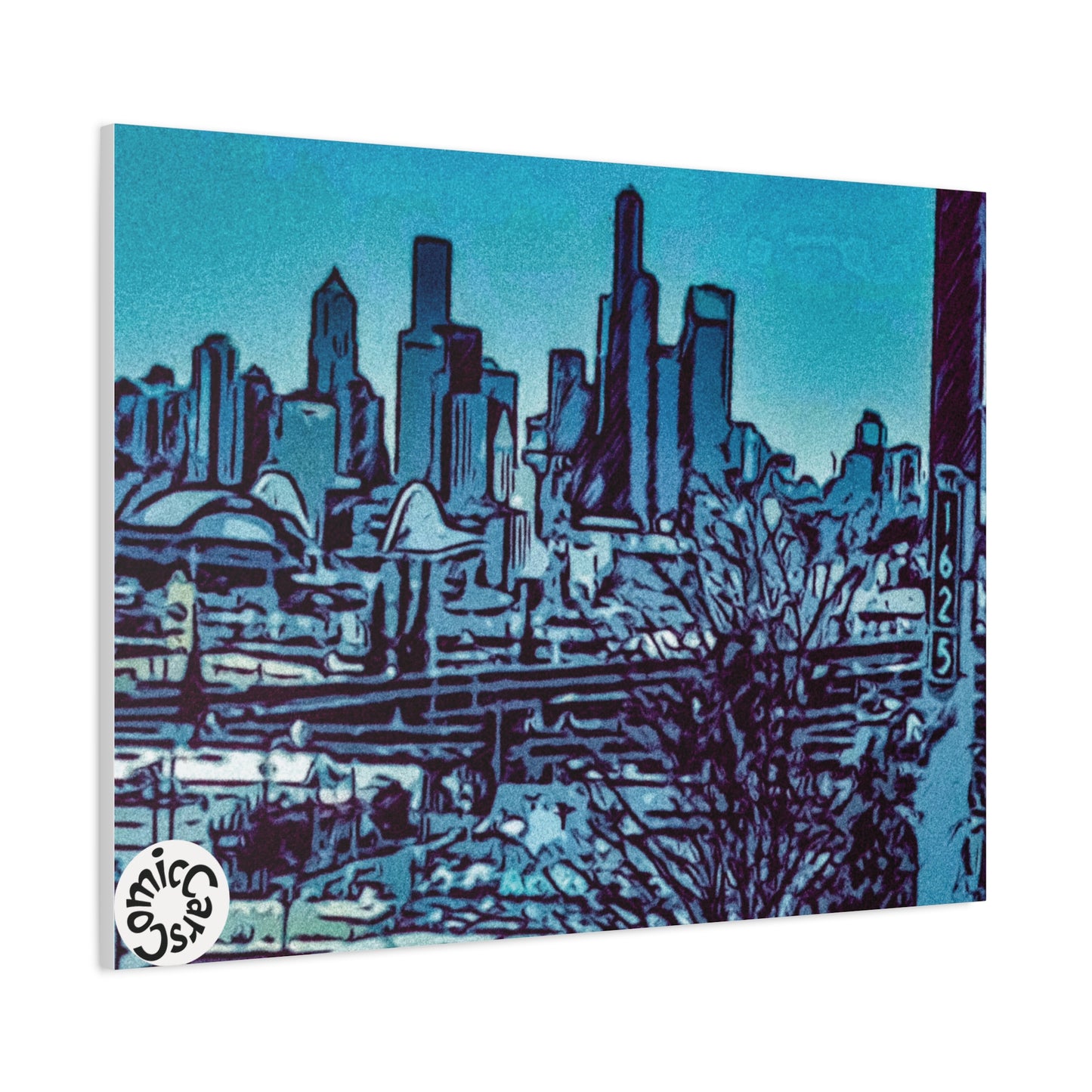 Seattle Cruises City Matte Canvas Wall Art
