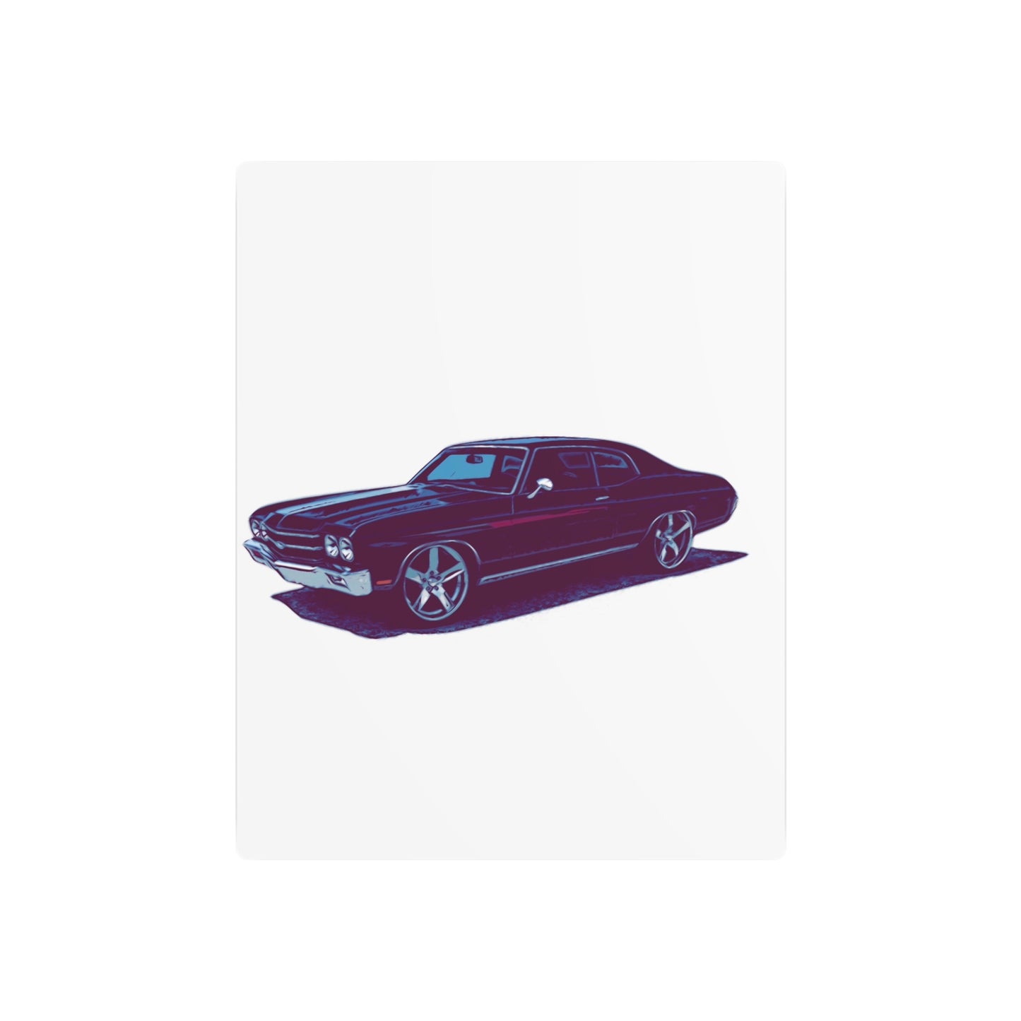 Steelline Sovereign – Classic Muscle Sedan Comic Wall Art