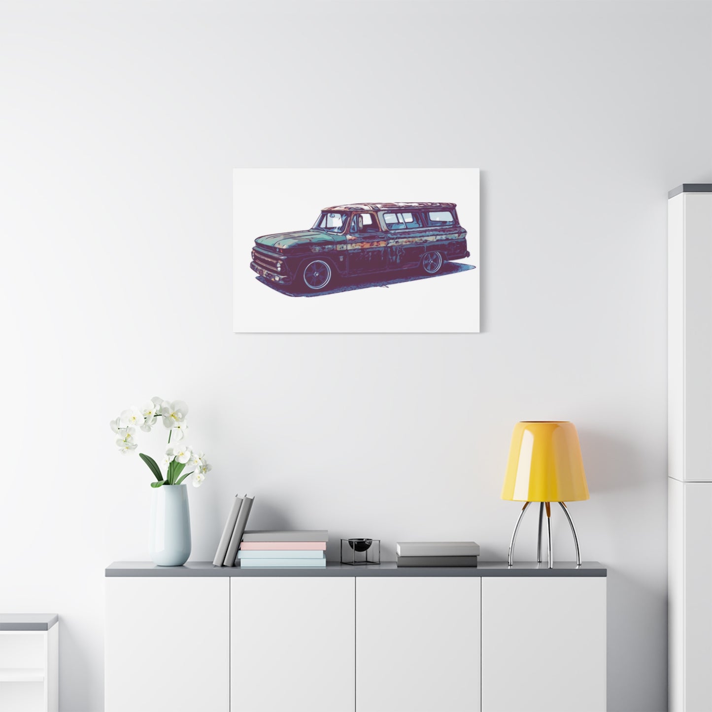 Rustline Voyager – Patina Classic Suburban Comic Wall Art