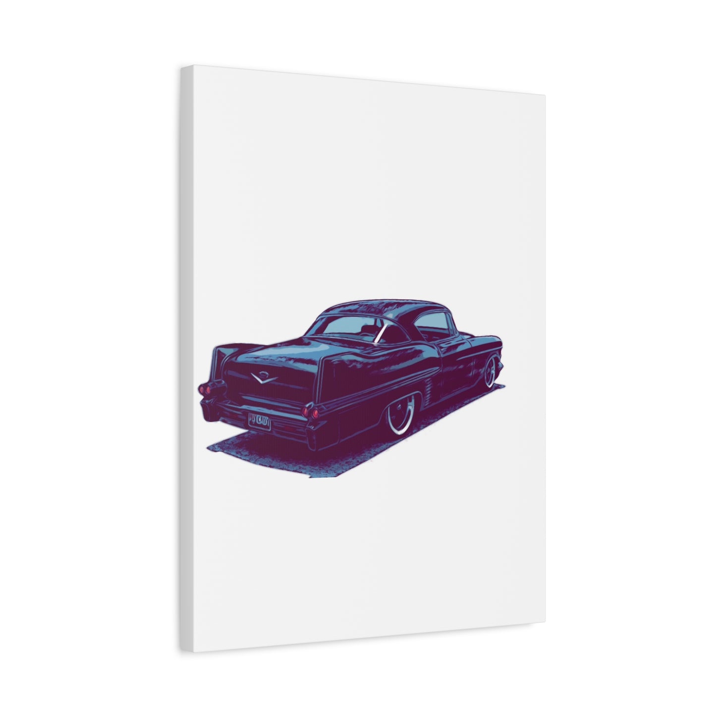 Tailfin After Hours – Vintage Luxury Cruiser Comic Car Wall Art