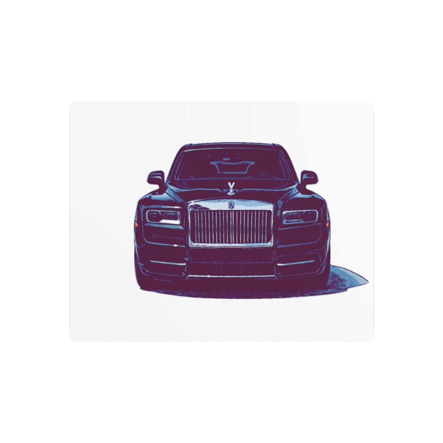 Silent Authority – Luxury Sedan Comic Wall Art