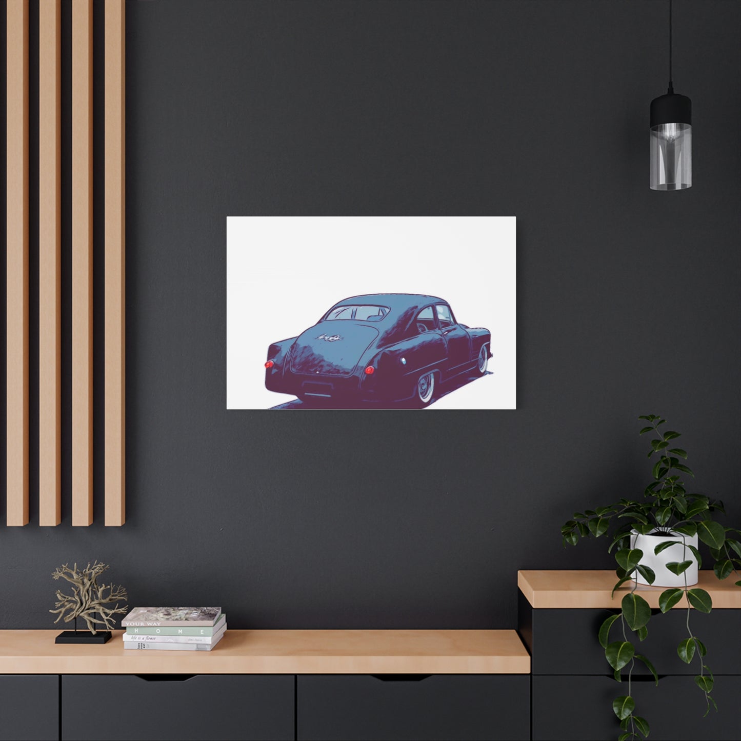 Taildrag Tradition – Vintage Custom Coupe Comic Wall Art