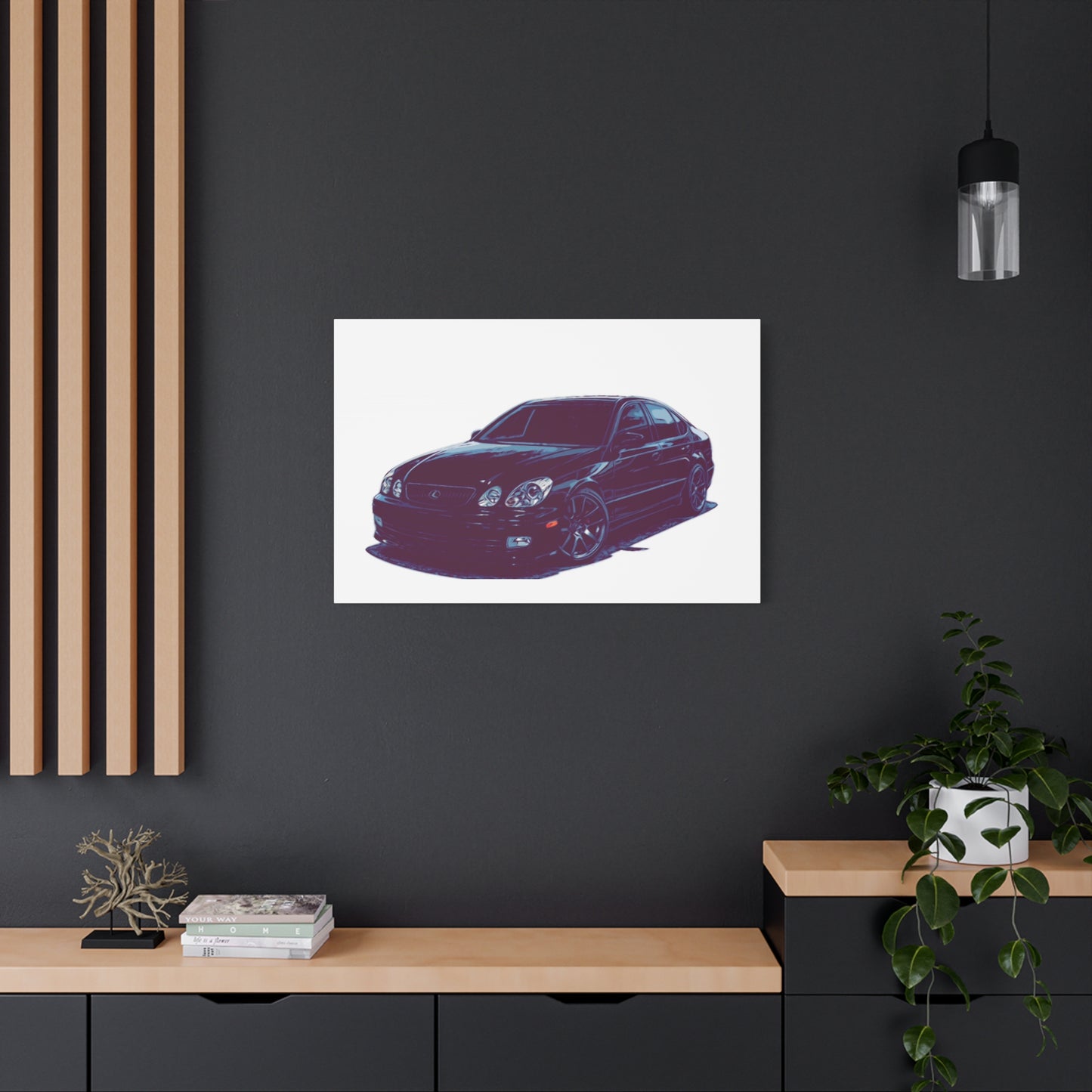 Shadowline Velocity – Luxury Sport Sedan Comic Wall Art