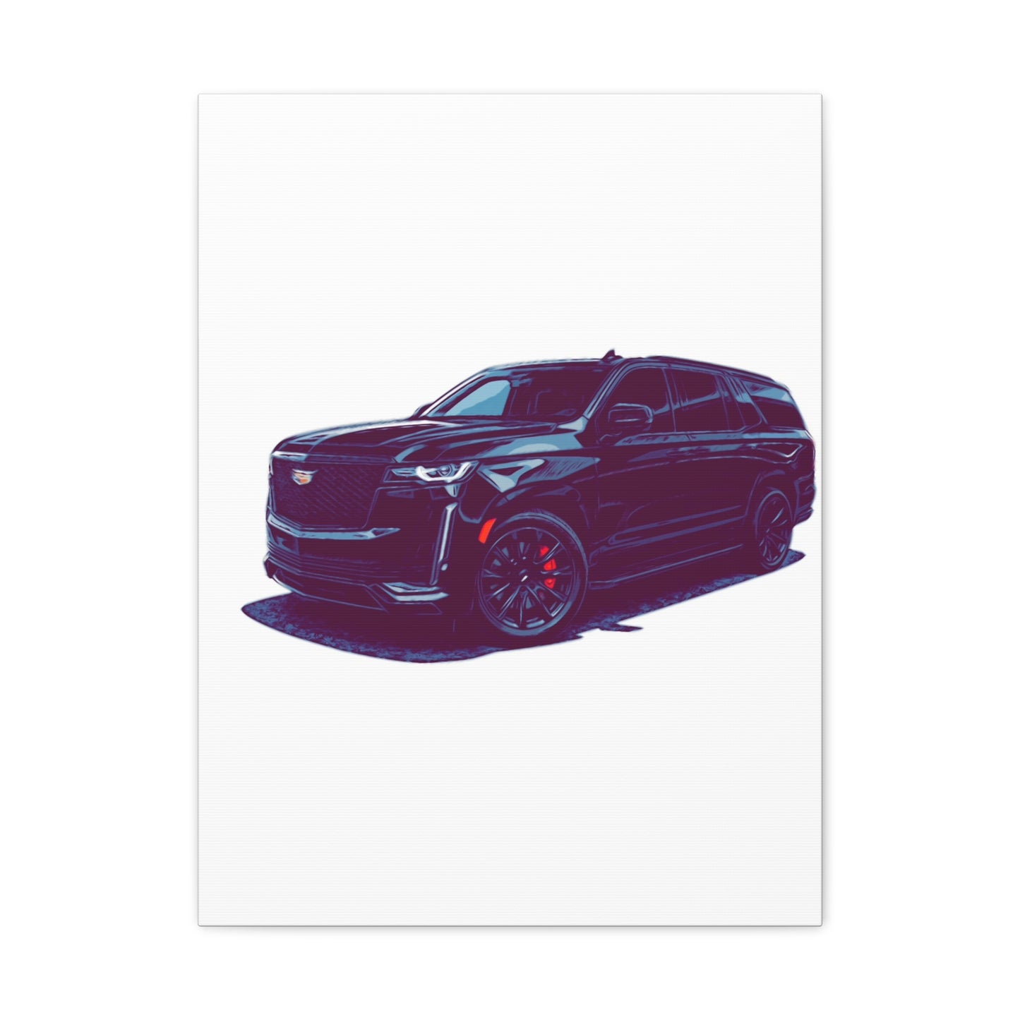 Obsidian Command – Modern Performance SUV Comic Wall Art