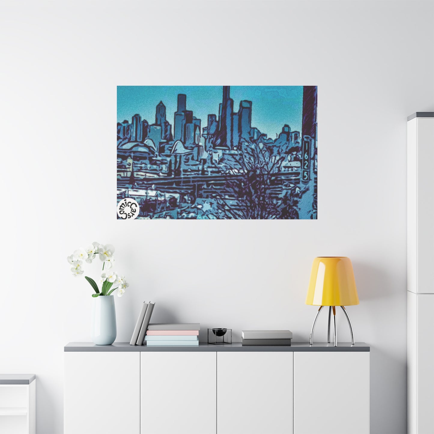 Seattle Cruises City Matte Canvas Wall Art