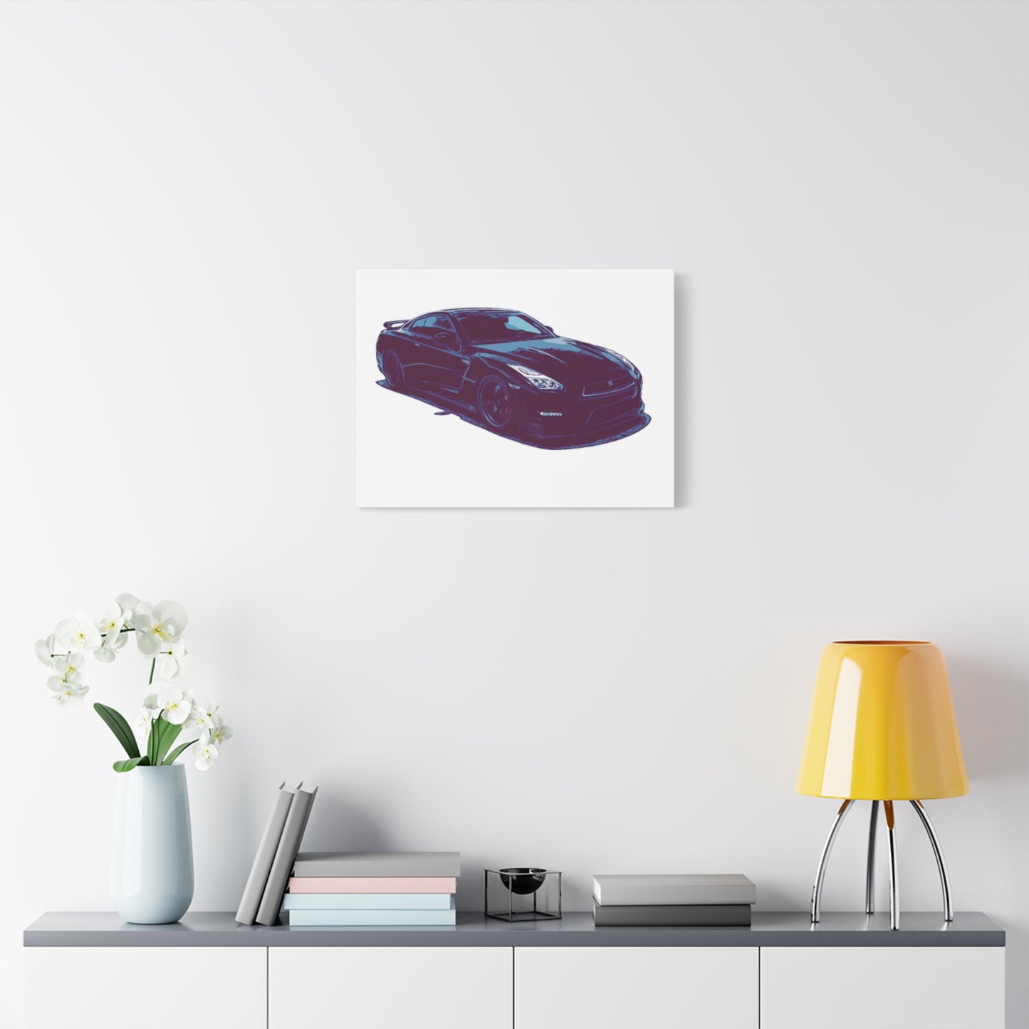 Torque After Dark – Street-Dominant Performance Coupe Comic Car Wall Art