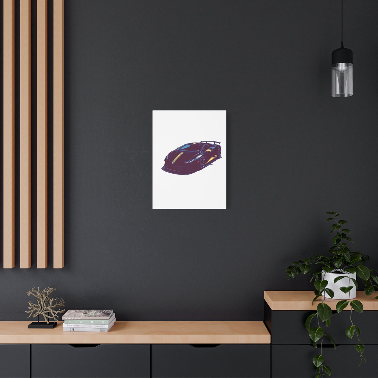 Goldline Fury – Exotic Supercar Comic Wall Art