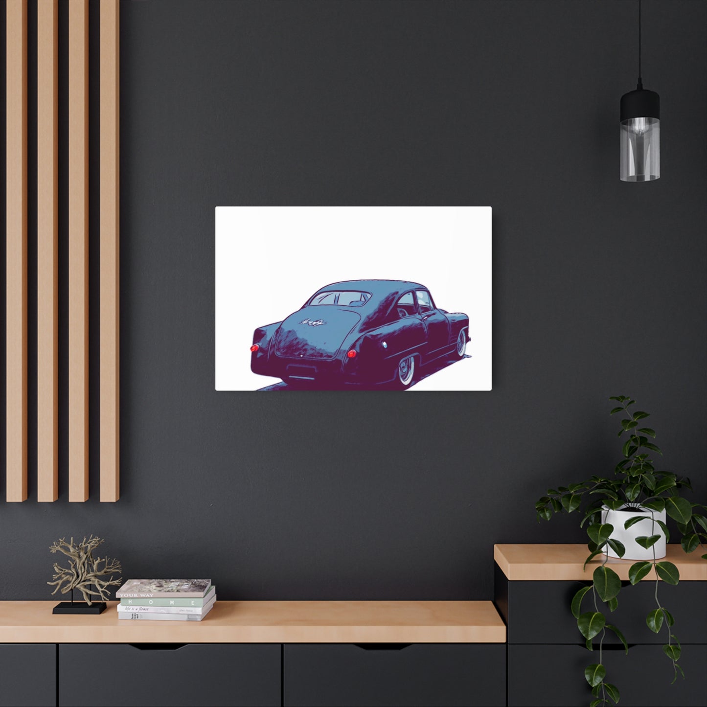 Taildrag Tradition – Vintage Custom Coupe Comic Wall Art