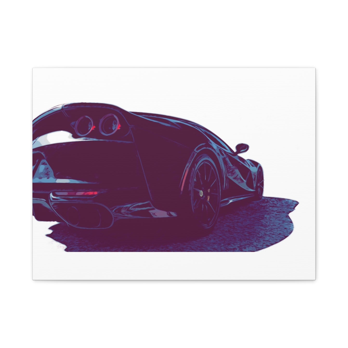 Terminal Velocity – Rear-View Exotic Performance Comic Car Wall Art