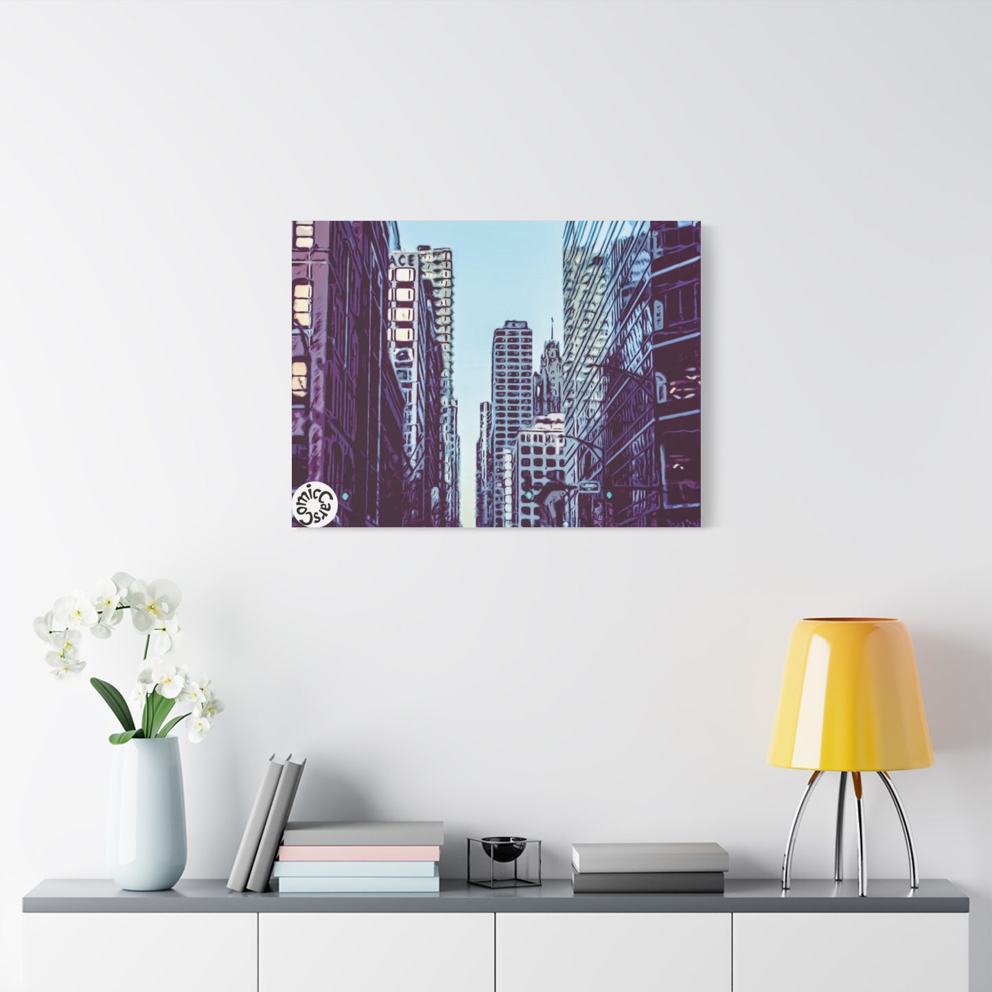 Chi-Town Cruises Matte Canvas Wall Art Urban Decor for Home and Office