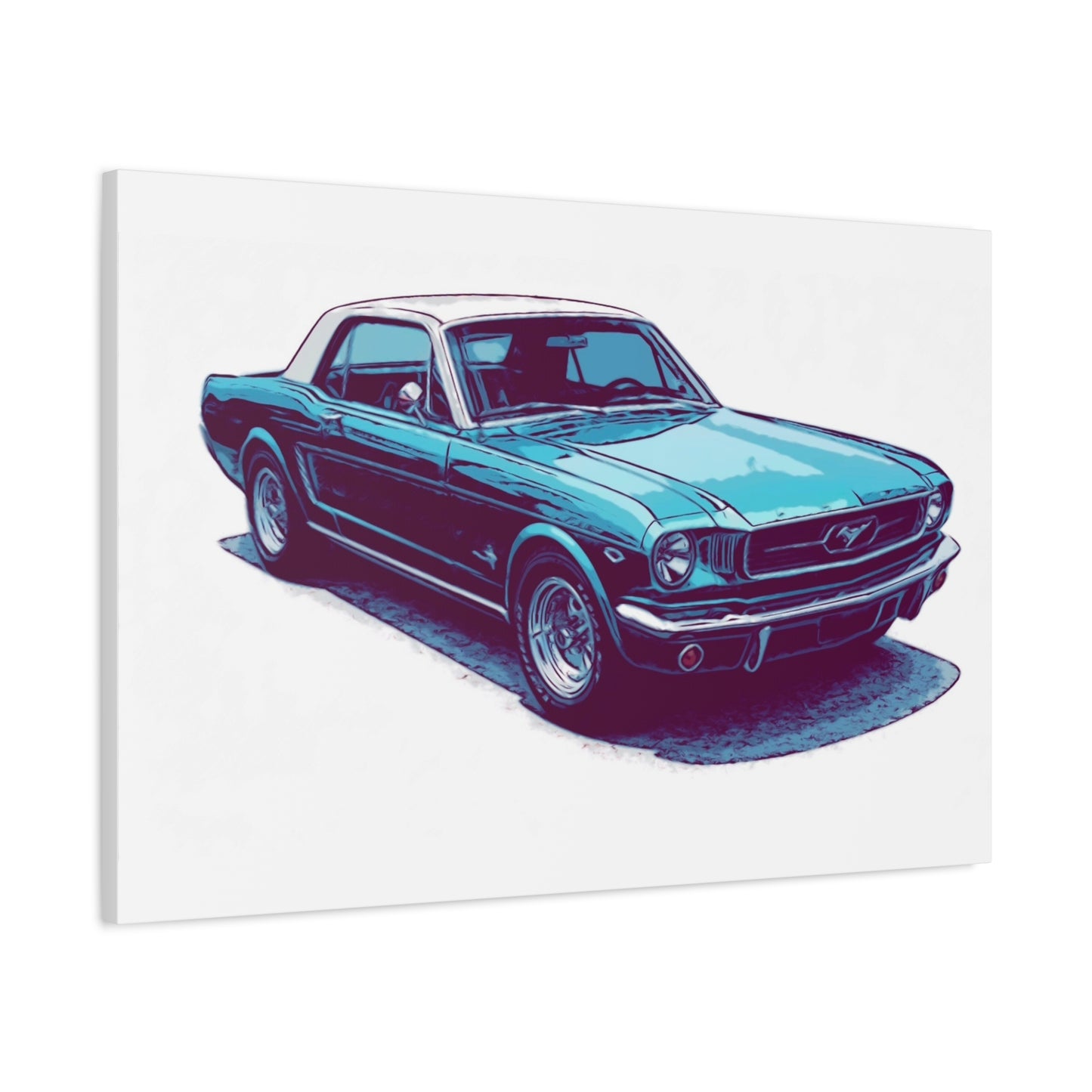 First-Gen Freedom – Classic Pony Car Comic Car Wall Art