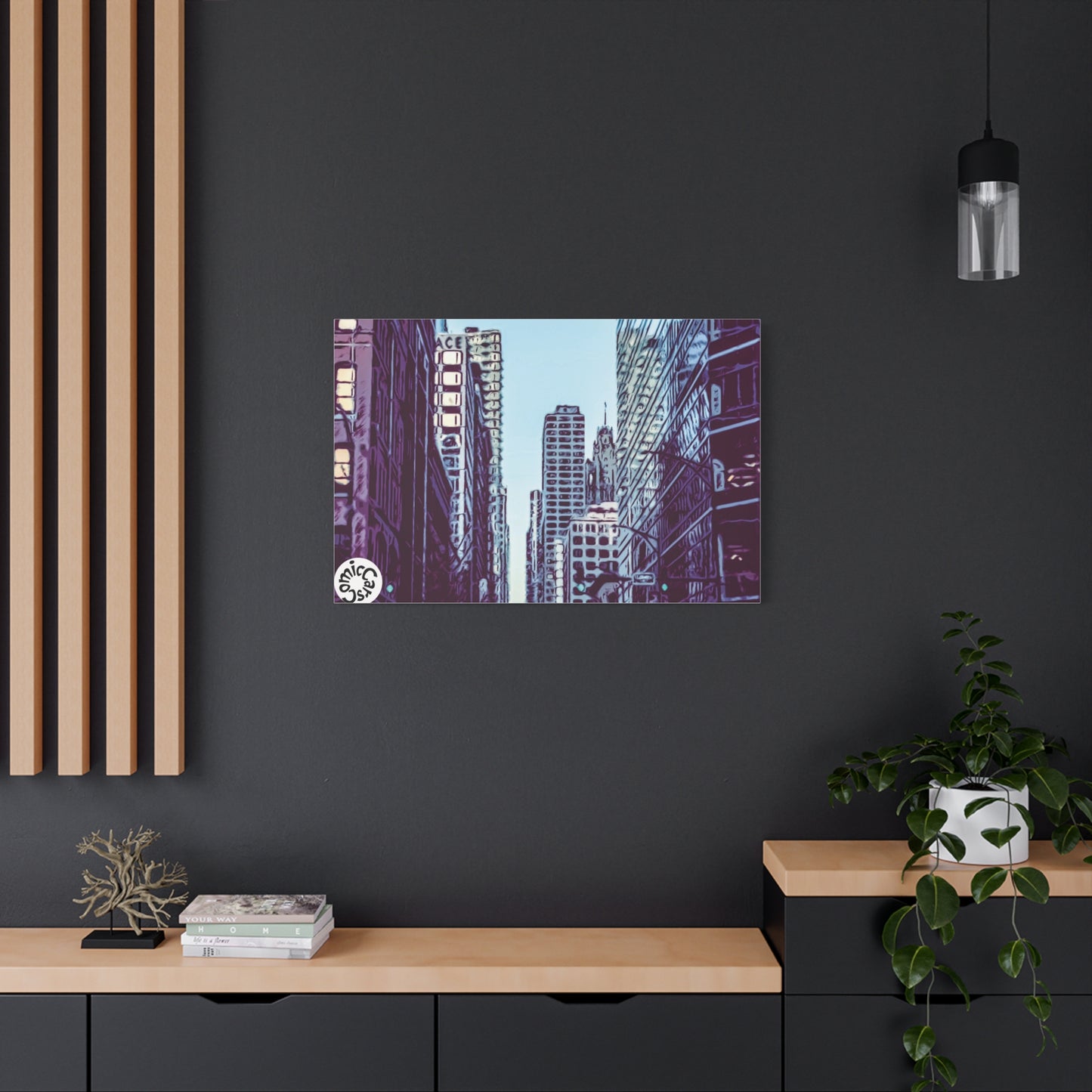 Chi-Town Cruises Matte Canvas Wall Art Urban Decor for Home and Office