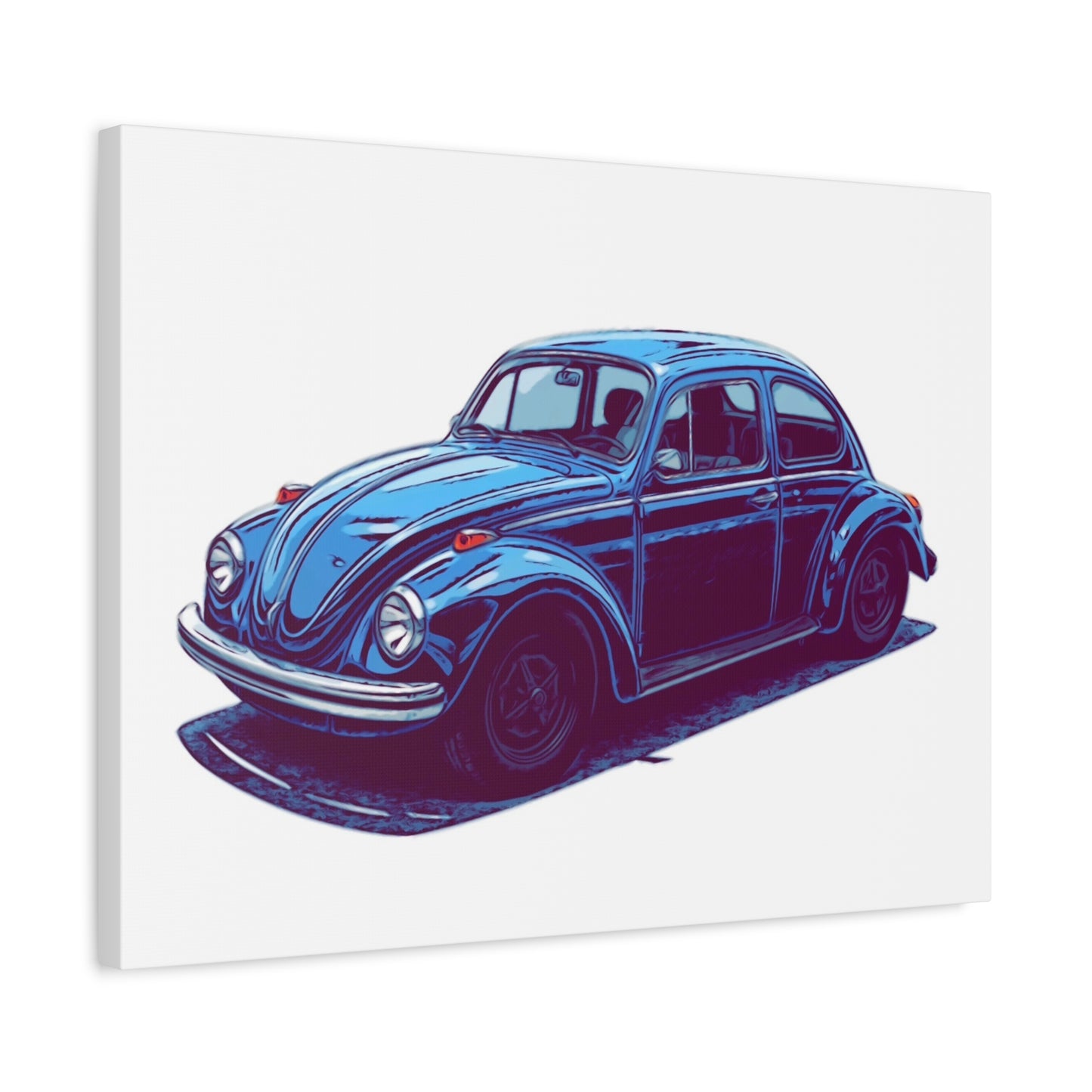Blue Collar Classic – Vintage Air-Cooled Comic Car Wall Art