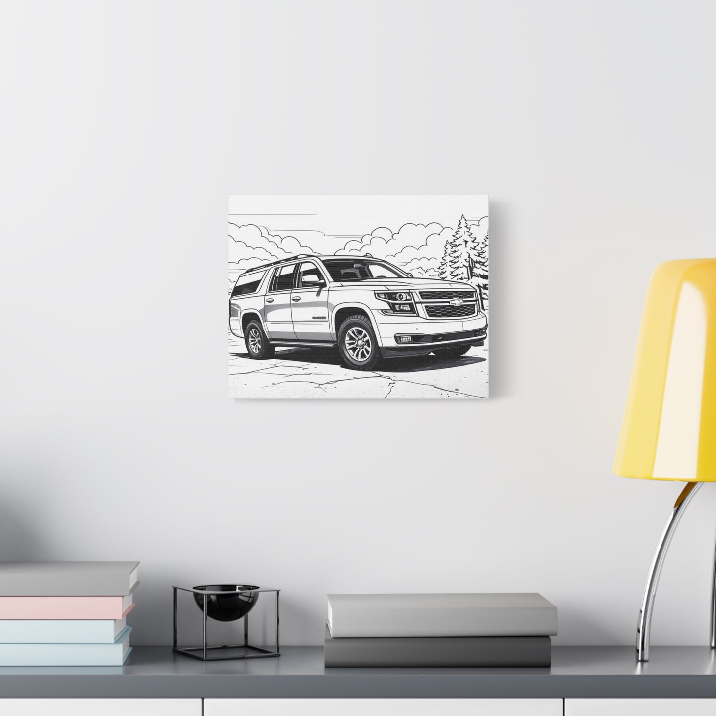 Automotive Coloring Canvas for Kids – Comic Cars™ Garage Art