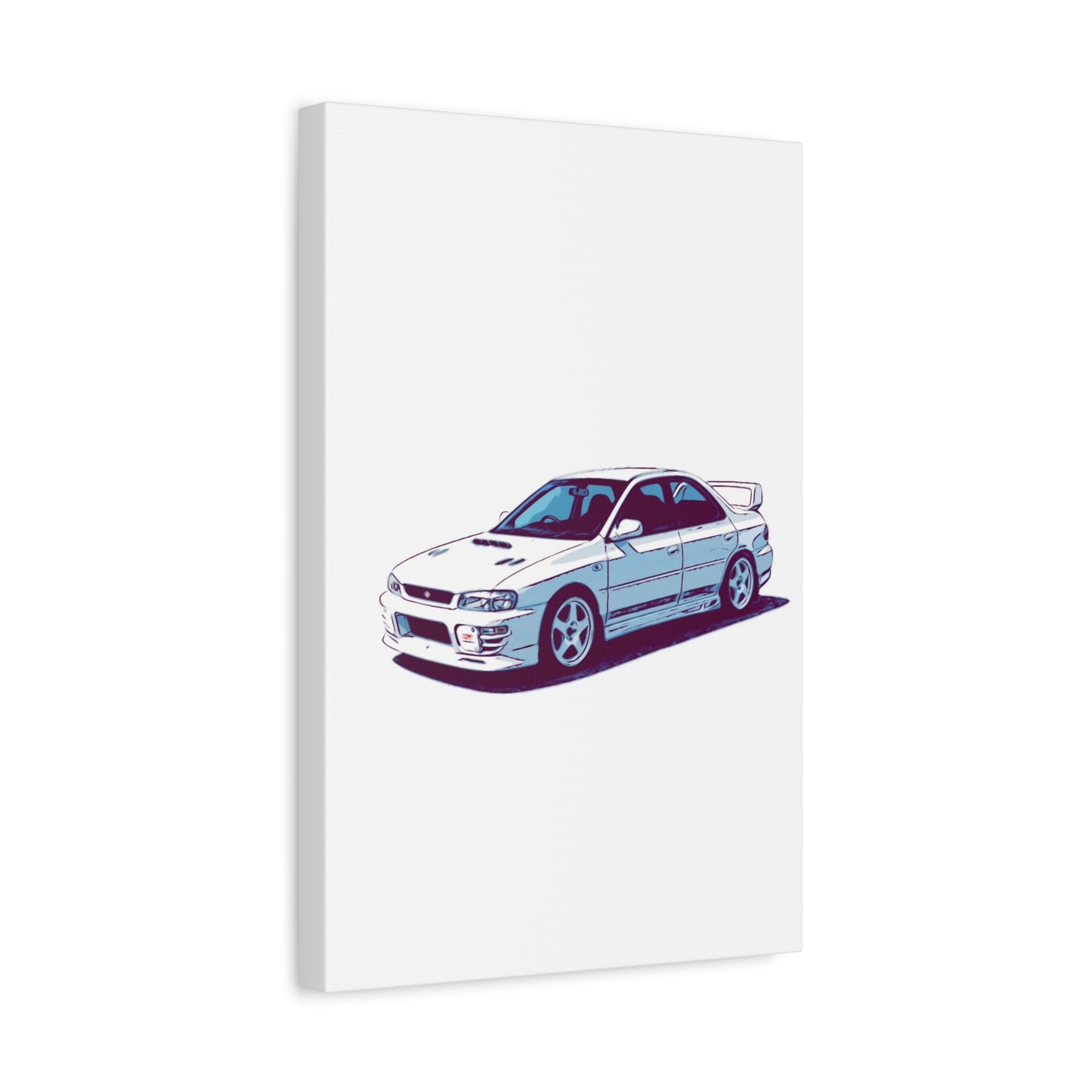 White Line Legacy – JDM Performance Sedan Comic Wall Art
