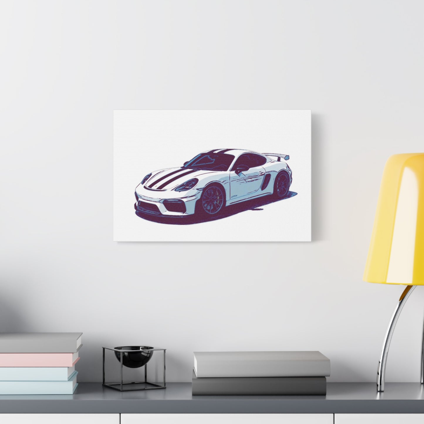 Apex Predator – Track-Focused Sports Coupe Comic Car Wall Art