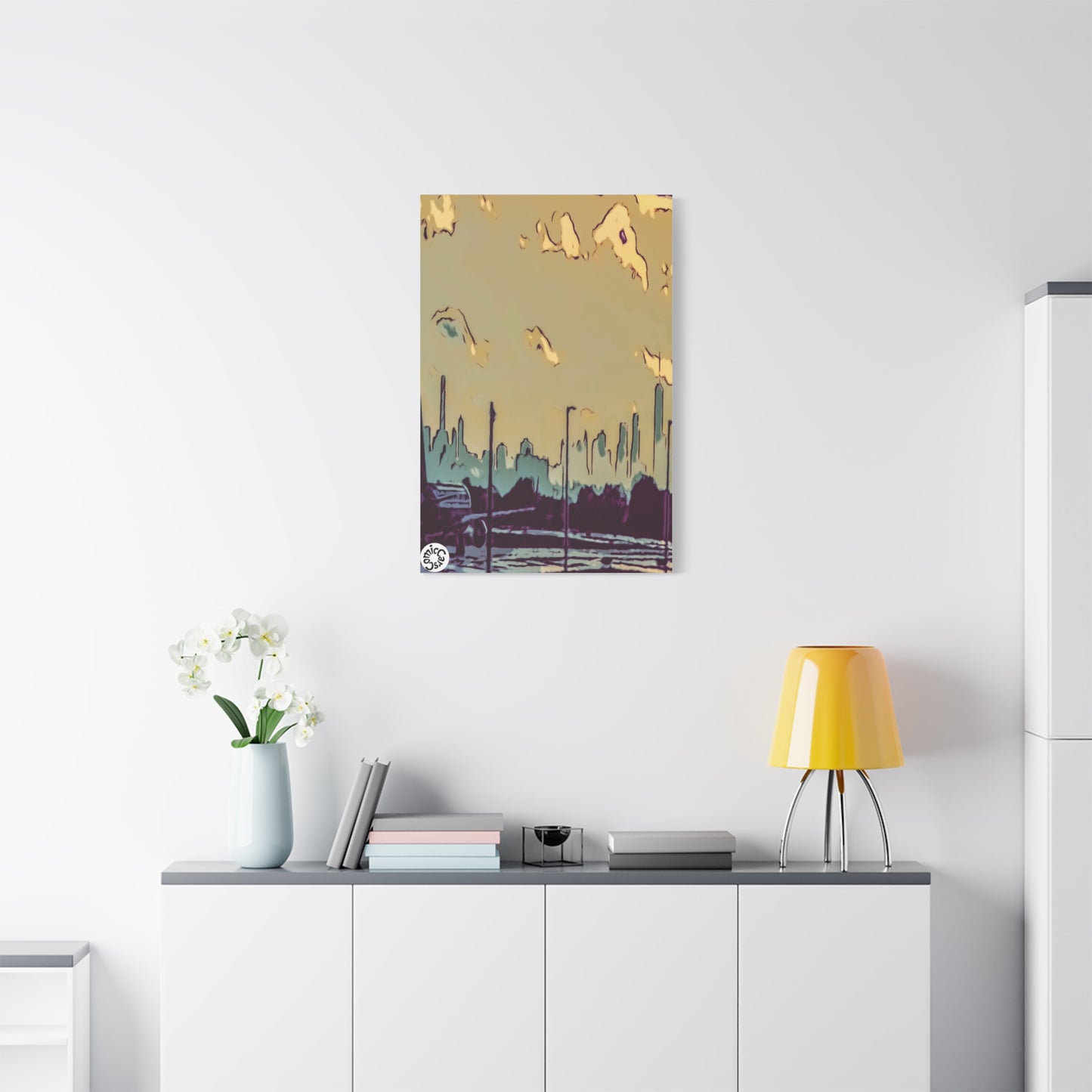 New York City JFK Airport Matte Canvas Wall Art Urban Home Decor