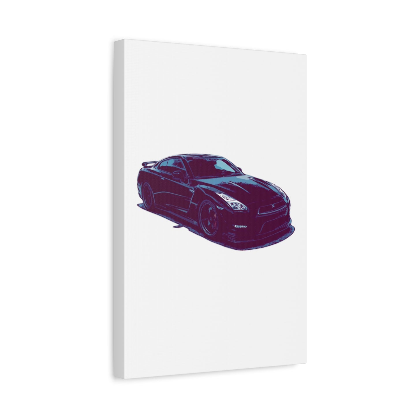 Torque After Dark – Street-Dominant Performance Coupe Comic Car Wall Art