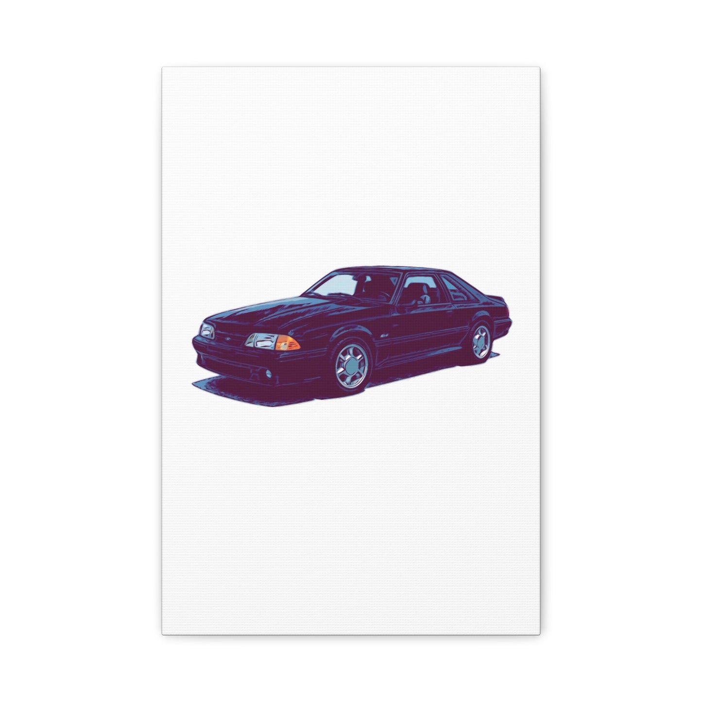 Ironline Notchback – Retro Street Coupe Comic Car Wall Art