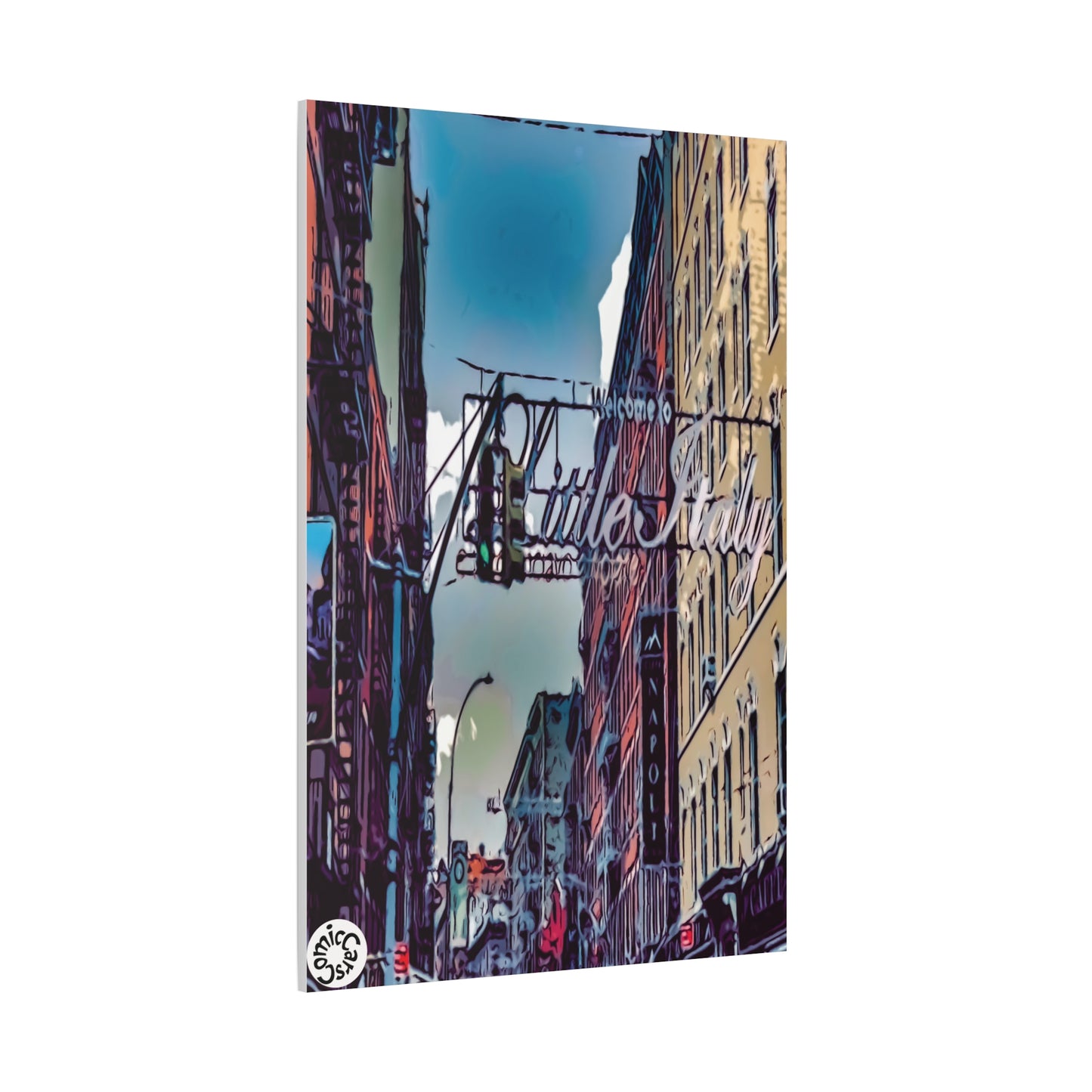 New York City Little Italy Matte Canvas Wall Art Urban Home Decor