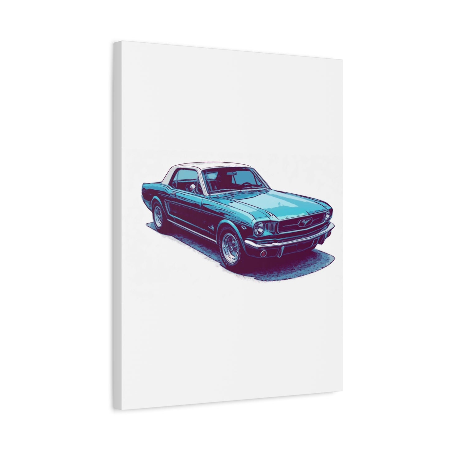 First-Gen Freedom – Classic Pony Car Comic Car Wall Art