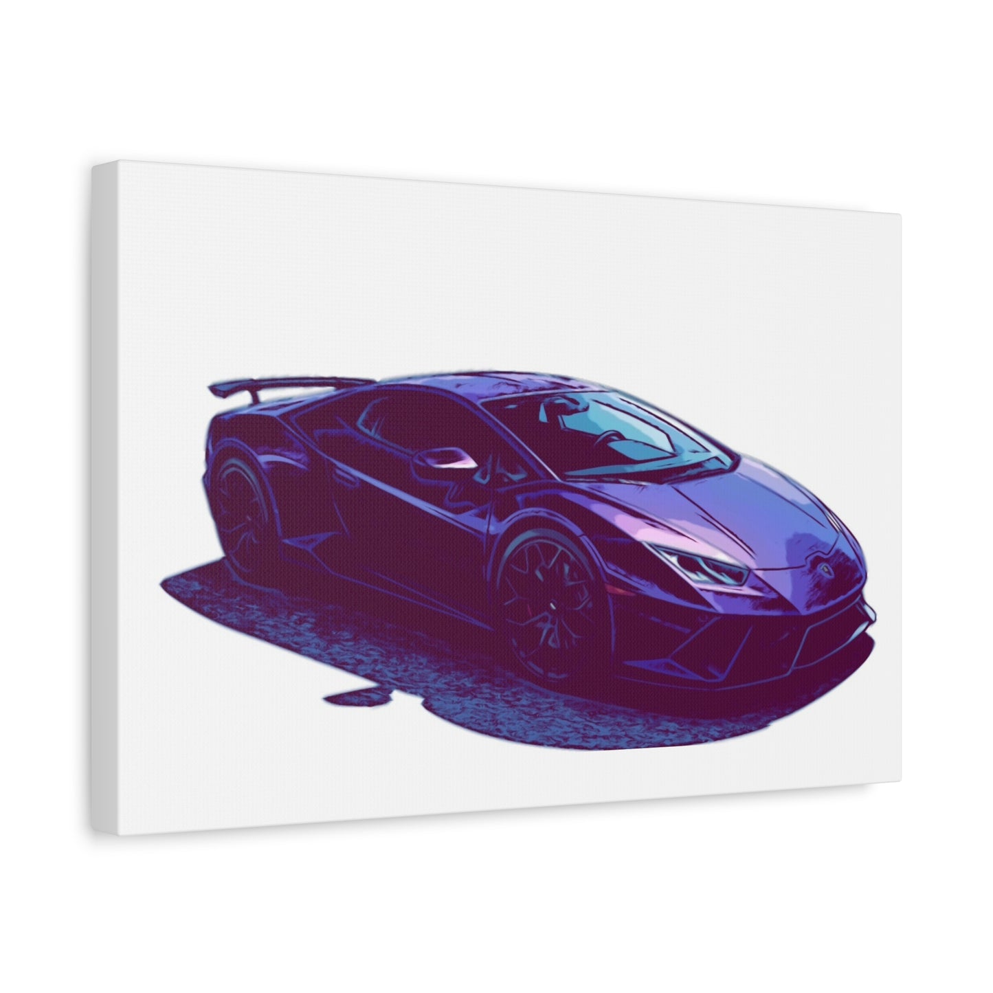 Obsidian Vector – Ultra-Low Exotic Performance Comic Car Wall Art