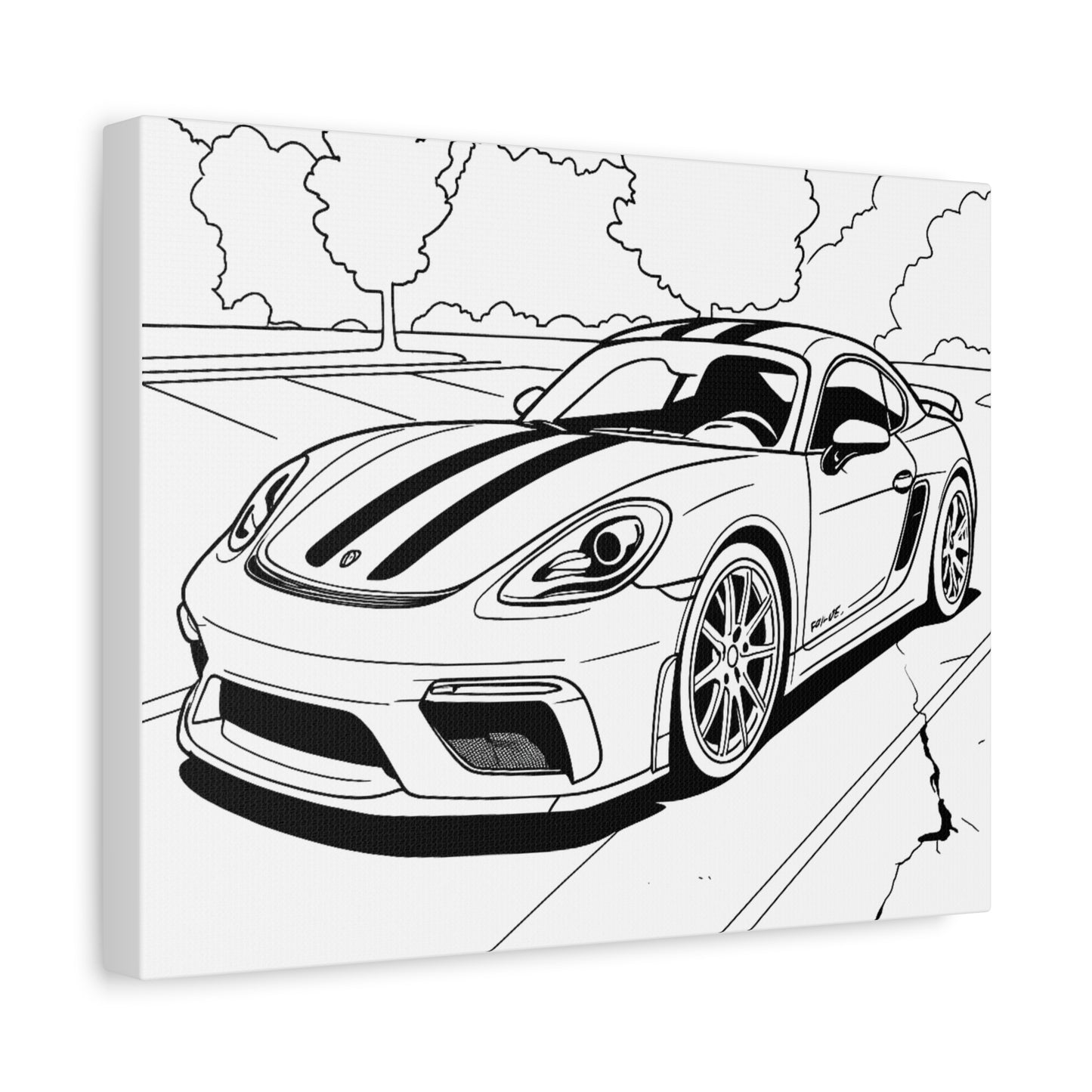 Kids Car Coloring Canvas – Comic Cars™ Interactive Vehicle Art