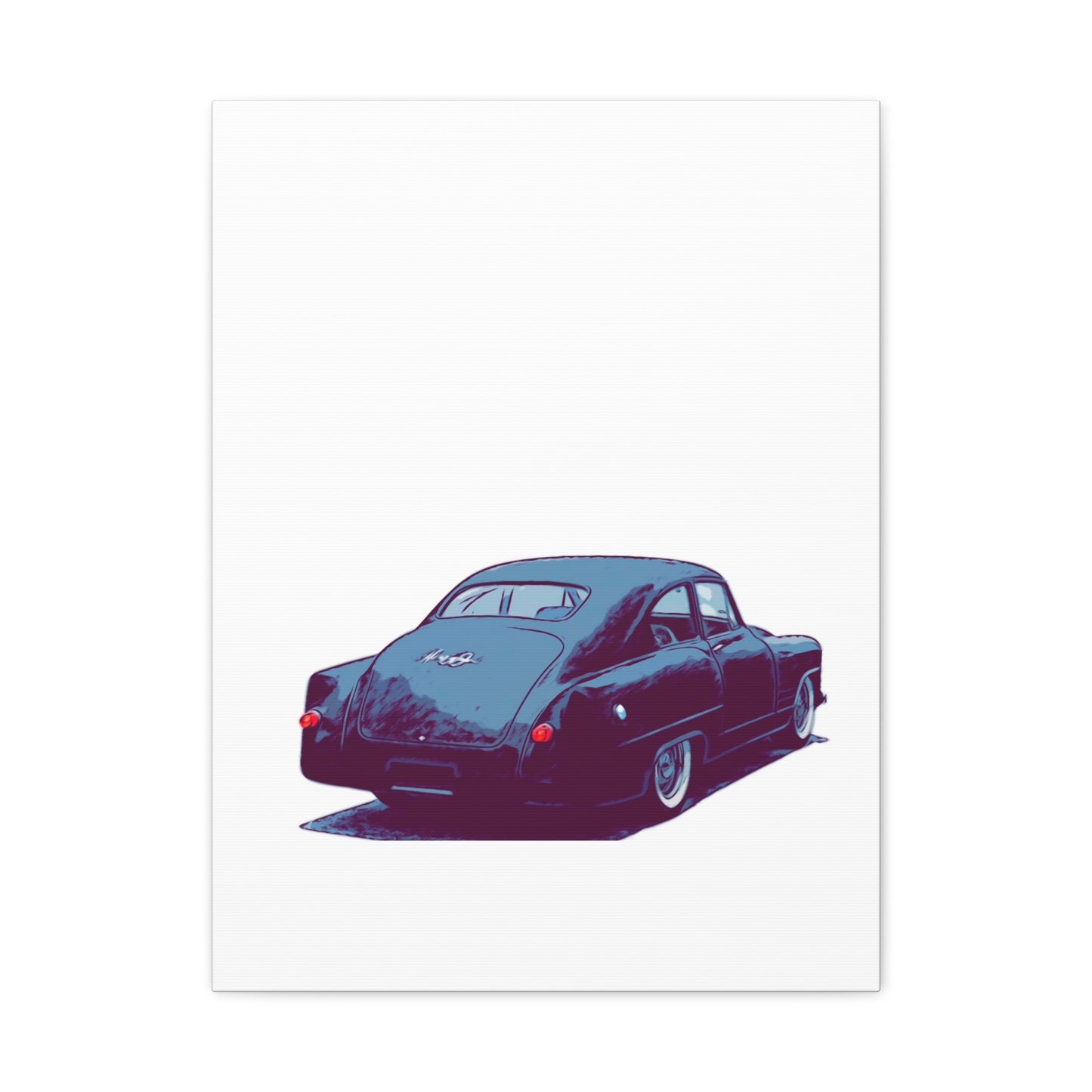 Taildrag Tradition – Vintage Custom Coupe Comic Wall Art