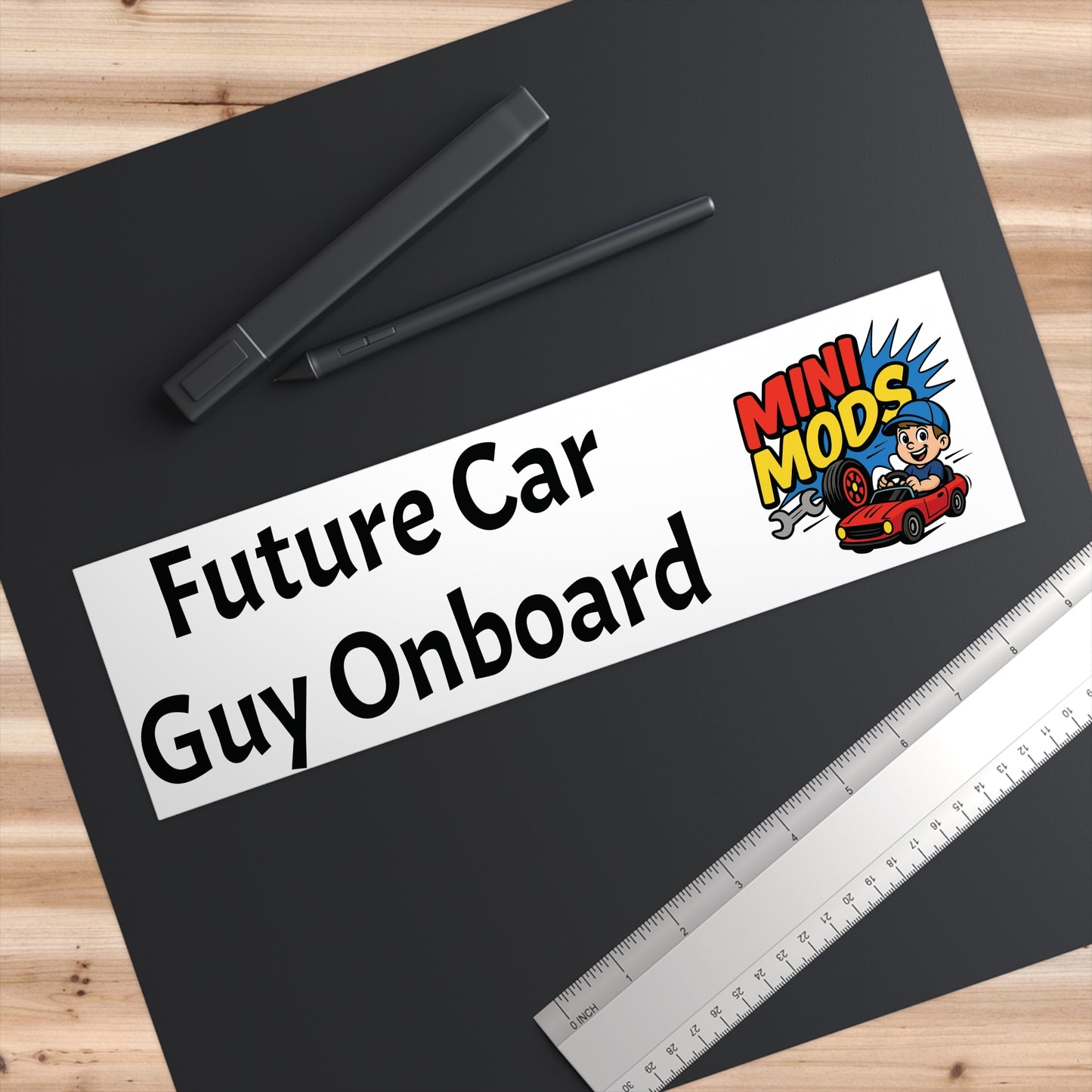 Future Car Guy Onboard Bumper Sticker