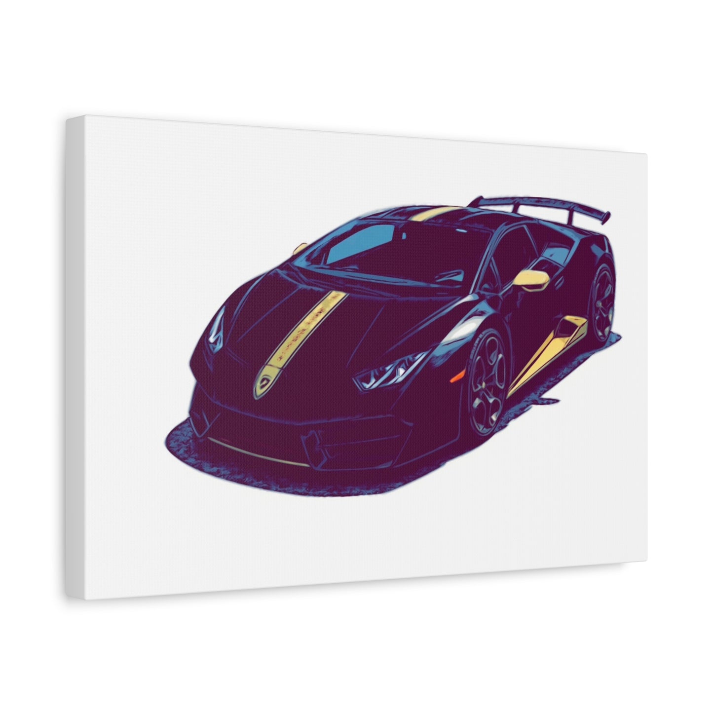 Goldline Fury – Exotic Supercar Comic Wall Art