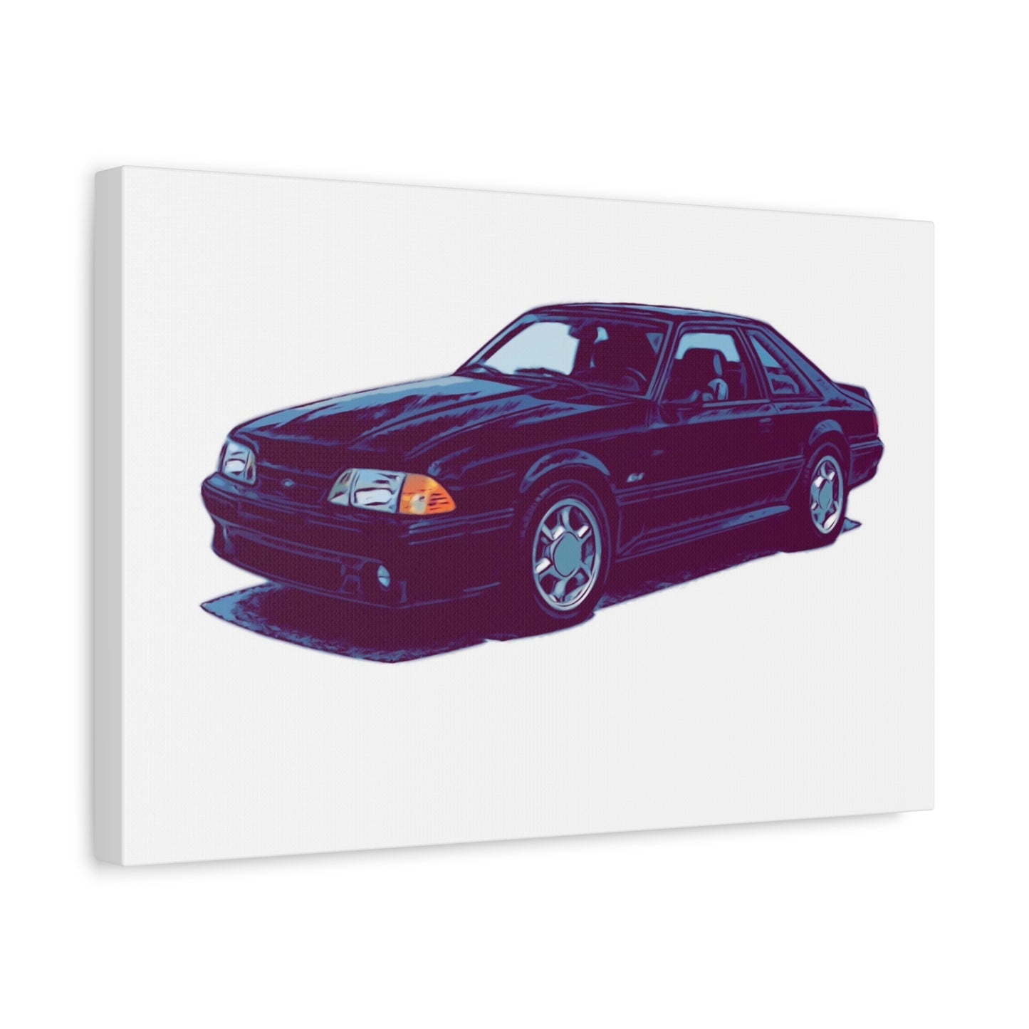 Ironline Notchback – Retro Street Coupe Comic Car Wall Art