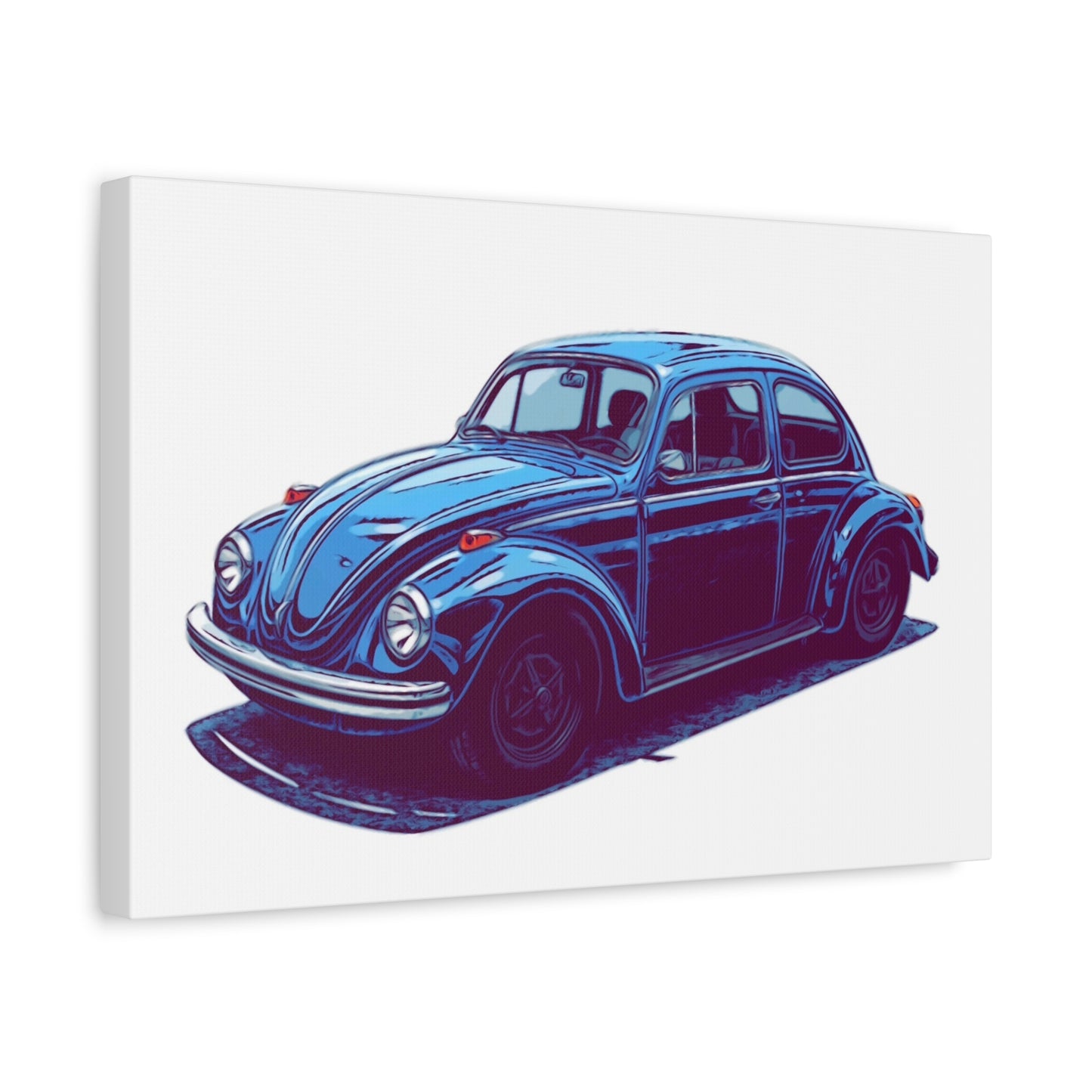 Blue Collar Classic – Vintage Air-Cooled Comic Car Wall Art