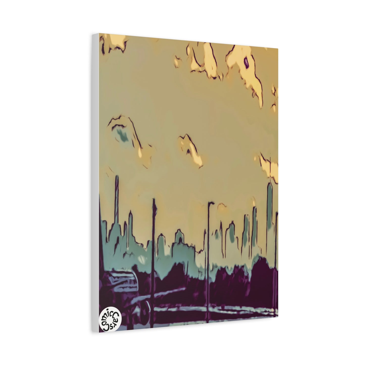 New York City JFK Airport Matte Canvas Wall Art Urban Home Decor