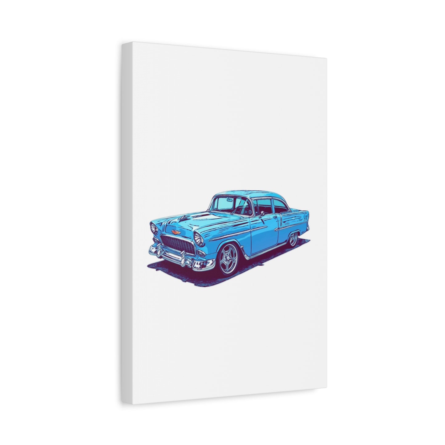 Blue Collar Royalty – Classic American Cruiser Comic Car Wall Art