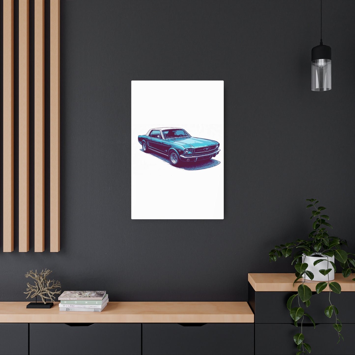 First-Gen Freedom – Classic Pony Car Comic Car Wall Art