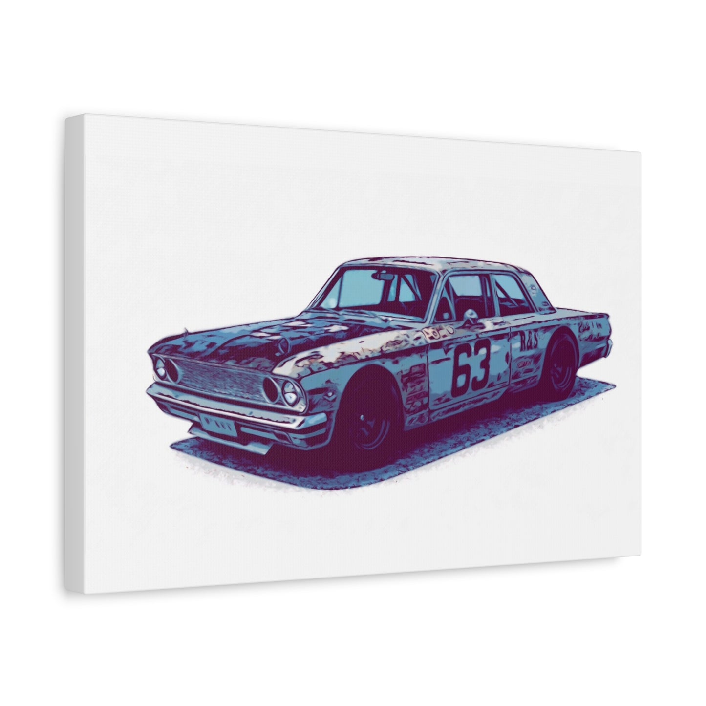 Number 63 Relic Racer – Vintage Stock Car Comic Wall Art