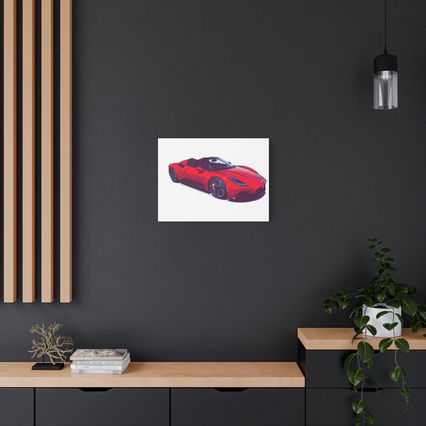 Scarlet Velocity – Modern Exotic Convertible Comic Wall Art
