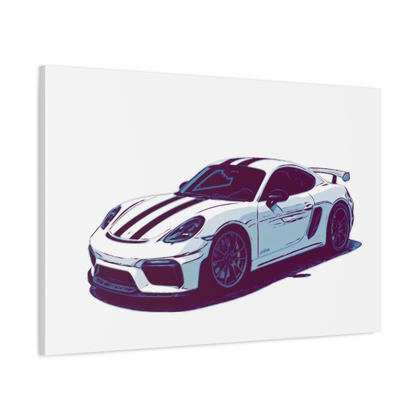 Apex Predator – Track-Focused Sports Coupe Comic Car Wall Art
