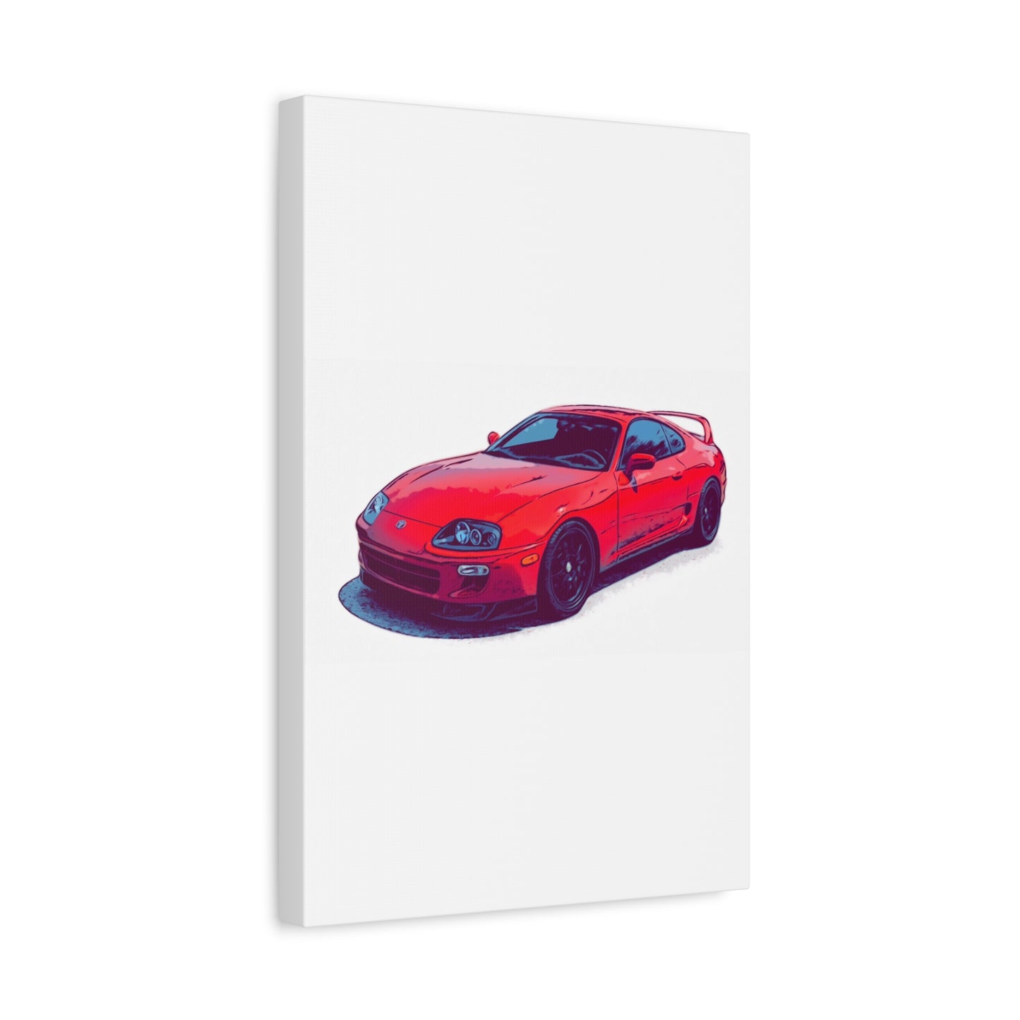 Redline Revival – 90s Japanese Sports Coupe Comic Car Wall Art