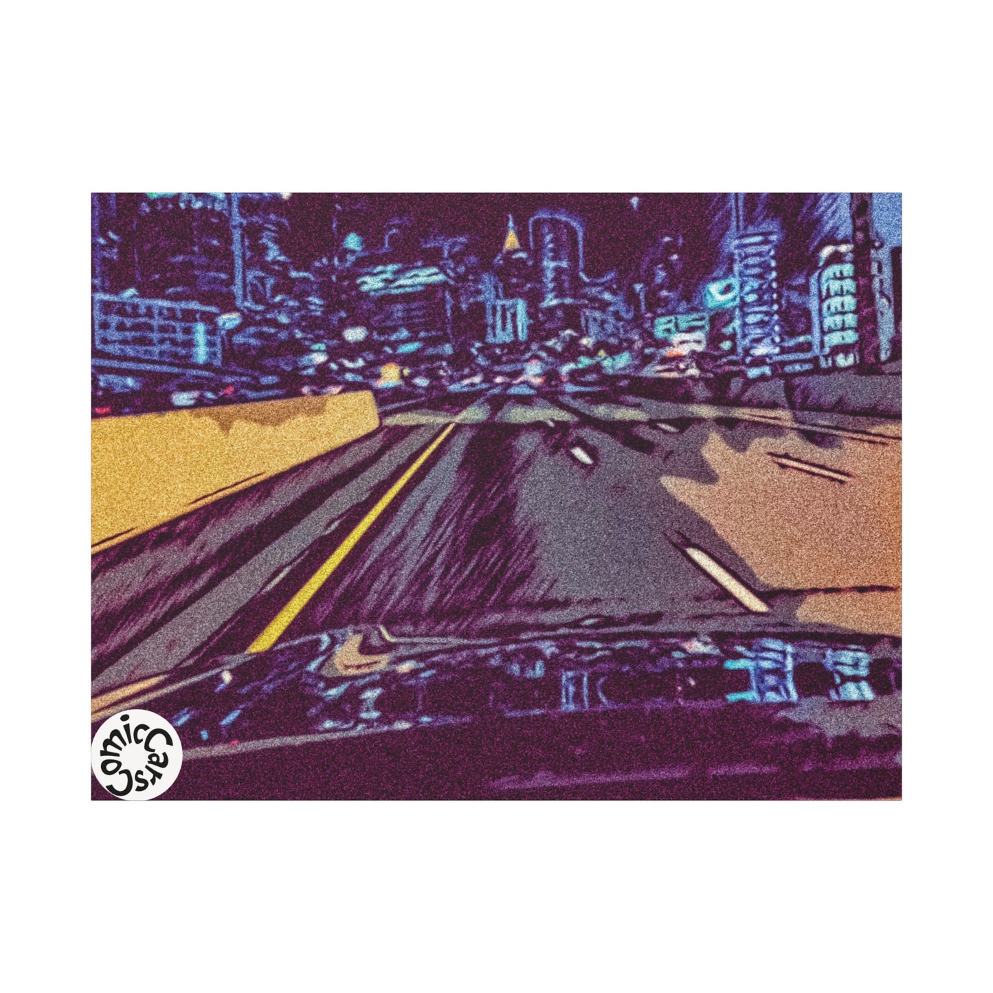 Atlanta Night Cruises, City, Matte Canvas Wall Art