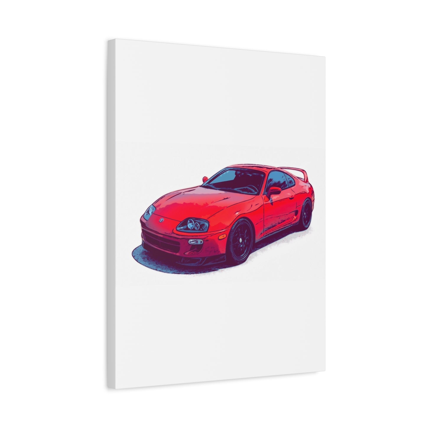 Redline Revival – 90s Japanese Sports Coupe Comic Car Wall Art