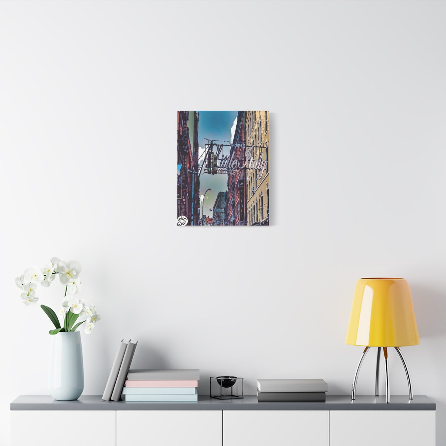 New York City Little Italy Matte Canvas Wall Art Urban Home Decor