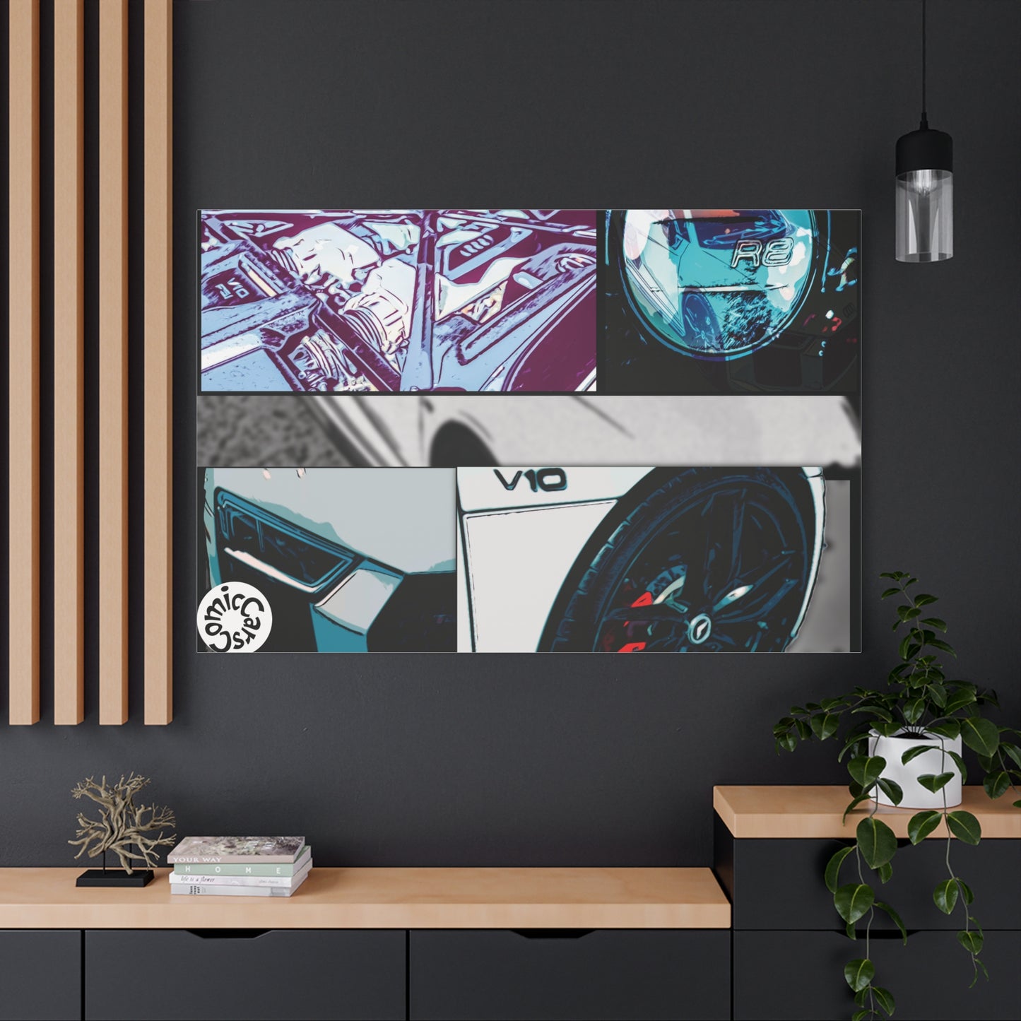 Canvas Print of Fast German Sports Car for Automotive Enthusiasts