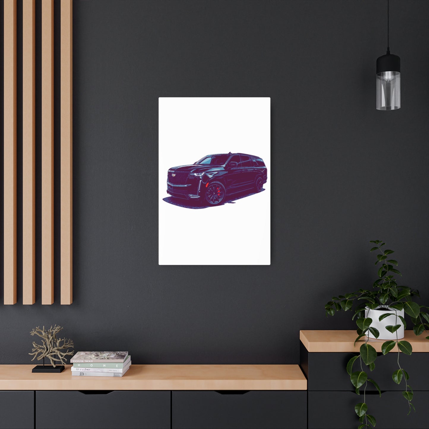 Obsidian Command – Modern Performance SUV Comic Wall Art