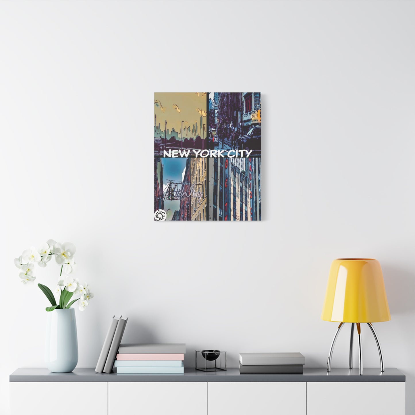 New York City Collection Matte Canvas Wall Art Urban Home Decor
