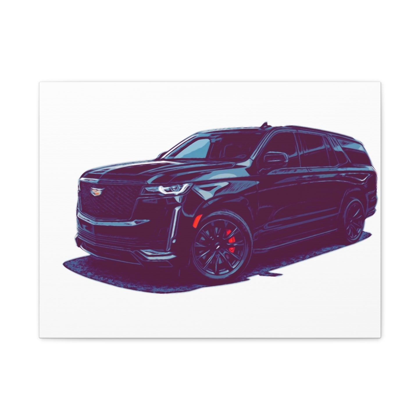 Obsidian Command – Modern Performance SUV Comic Wall Art