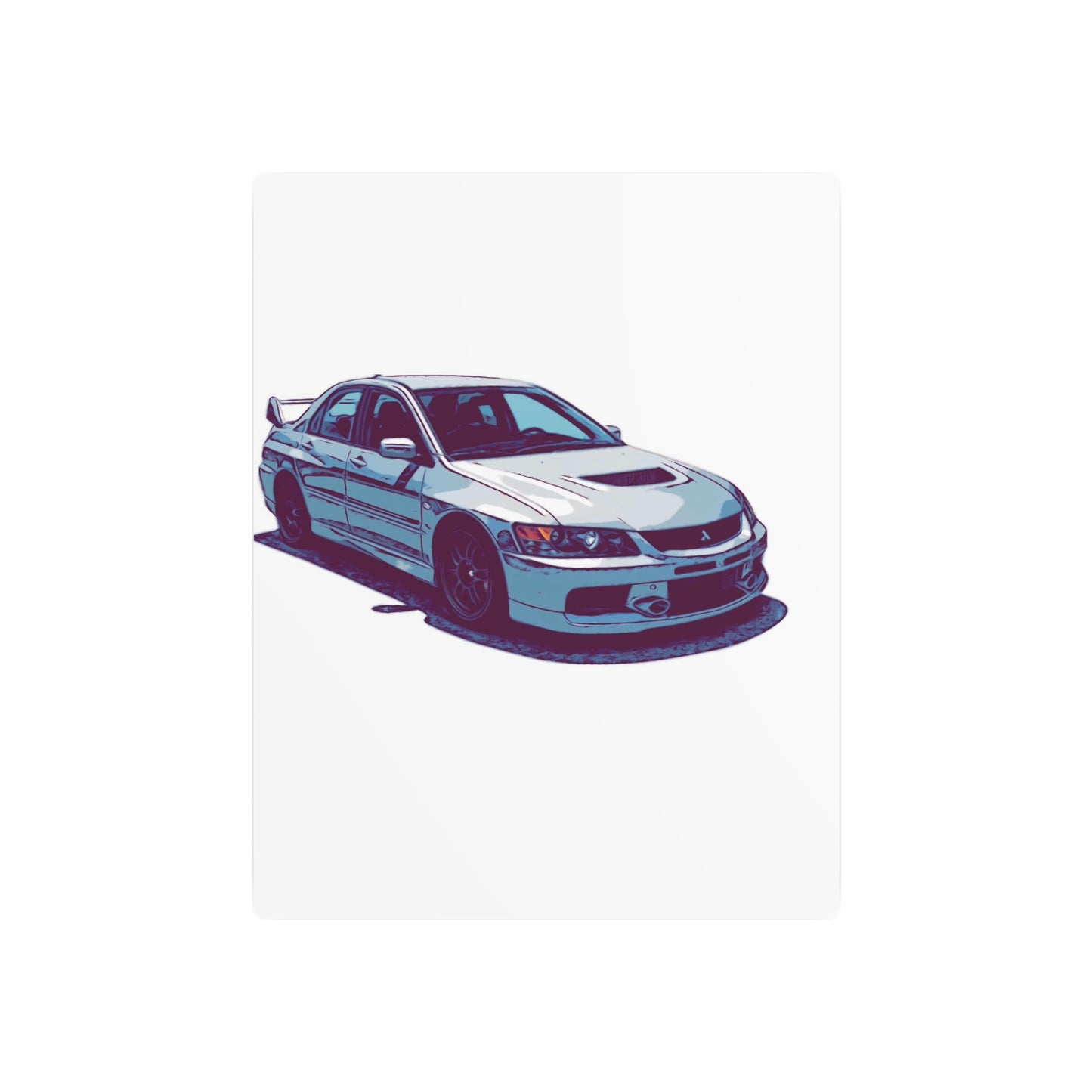 Rally Bloodline – Turbo Performance Sedan Comic Car Wall Art