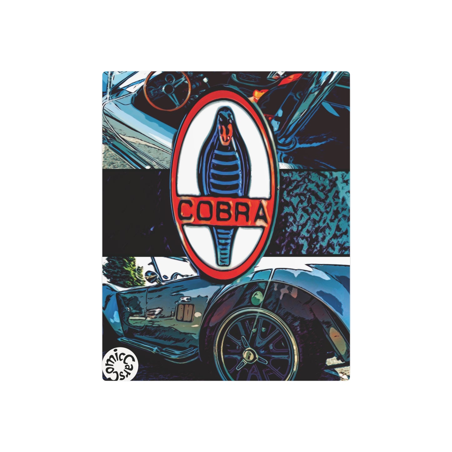 Comic My Ride Metal Art Sign Aluminum Wall Decor with Hanging Hook Multiple Sizes Available