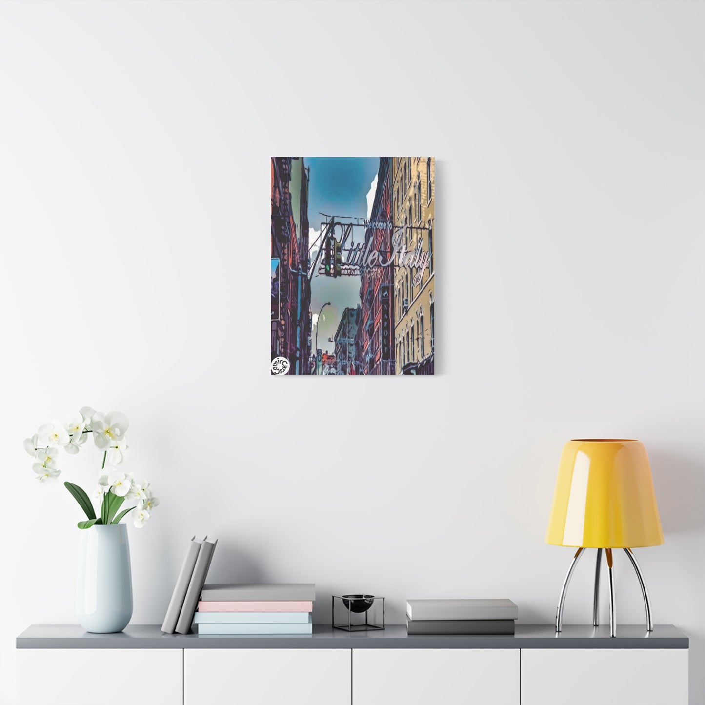 New York City Little Italy Matte Canvas Wall Art Urban Home Decor
