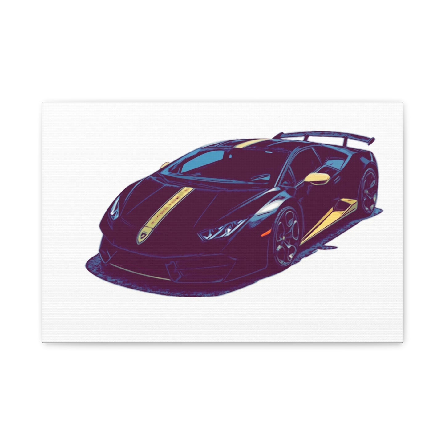 Goldline Fury – Exotic Supercar Comic Wall Art